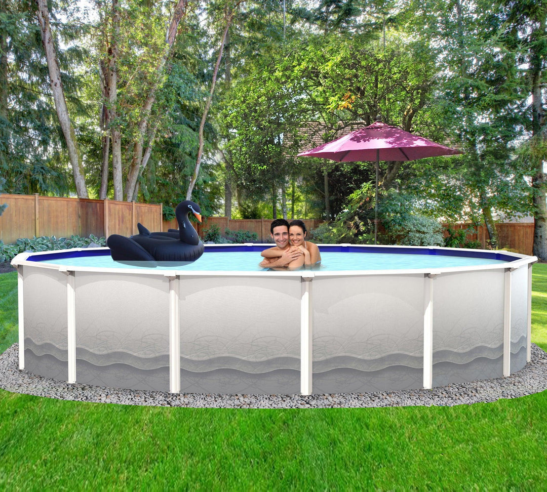Above Ground Pool - Steel Round Pool - 24' x 52" - 6"  Frame - w/Standard In-Wall Skimmer