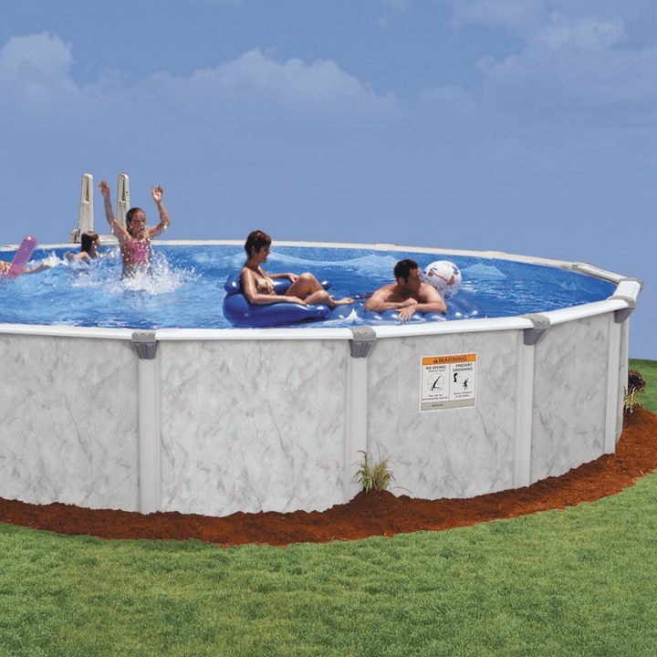 Above-Ground Pool - Sea Shore Hybrid Frame Round Bundle - 8'x7"x54"