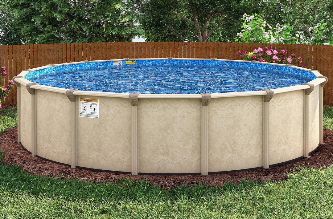 Above-Ground Pool - 8' Coral Sea 7" Steel Frame Round Bundle - 8' - 52" or 54" Deep