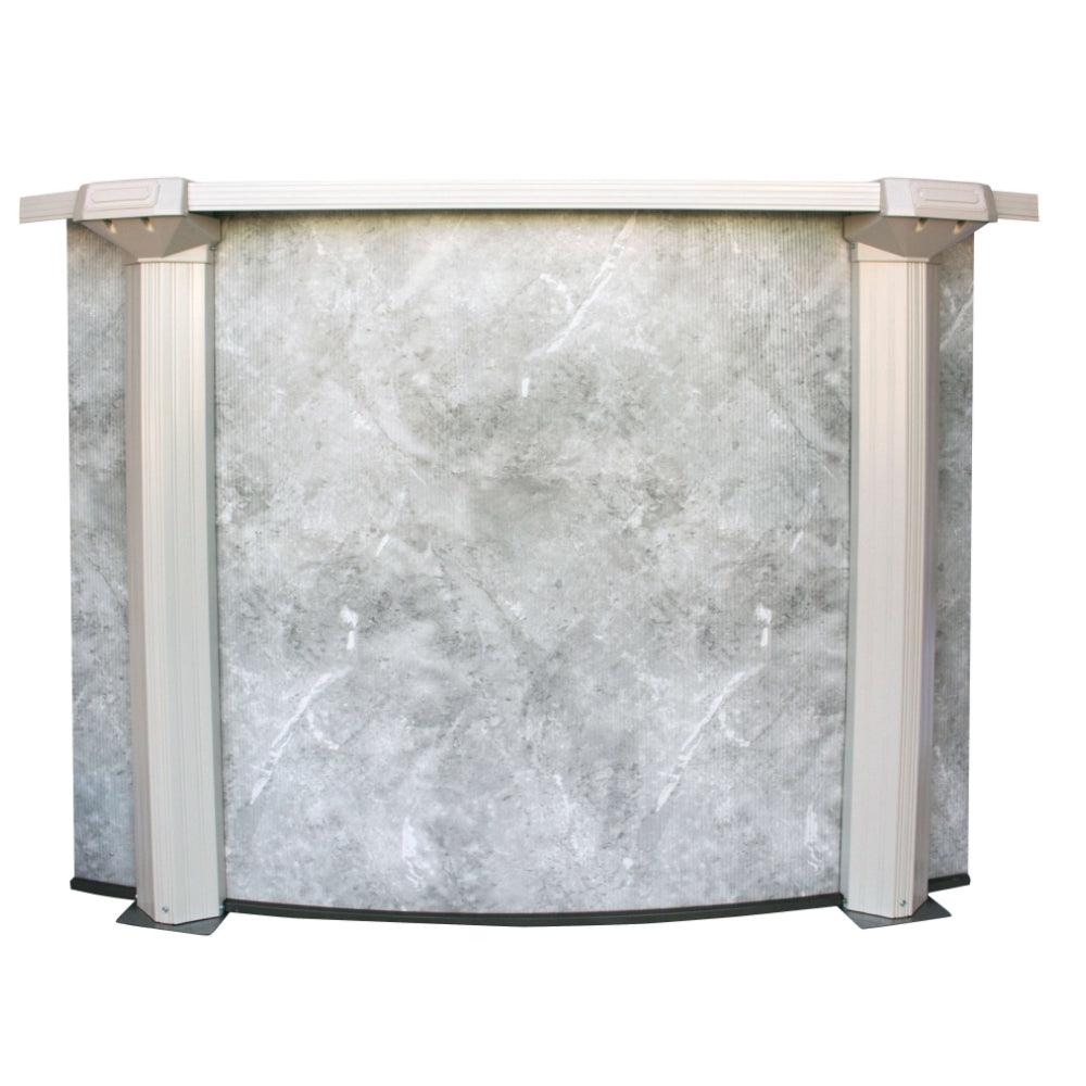 Above-Ground Pool - Grey Mist Steel Frame Round Bundle - 8'x52"