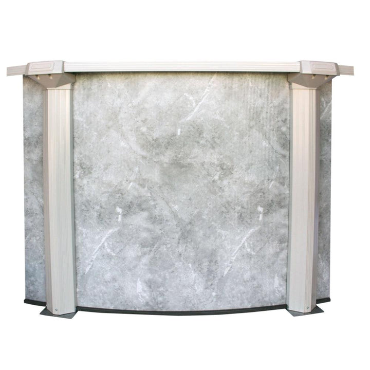 Above-Ground Pool - Grey Mist Steel Frame Round Bundle - 8'x52"