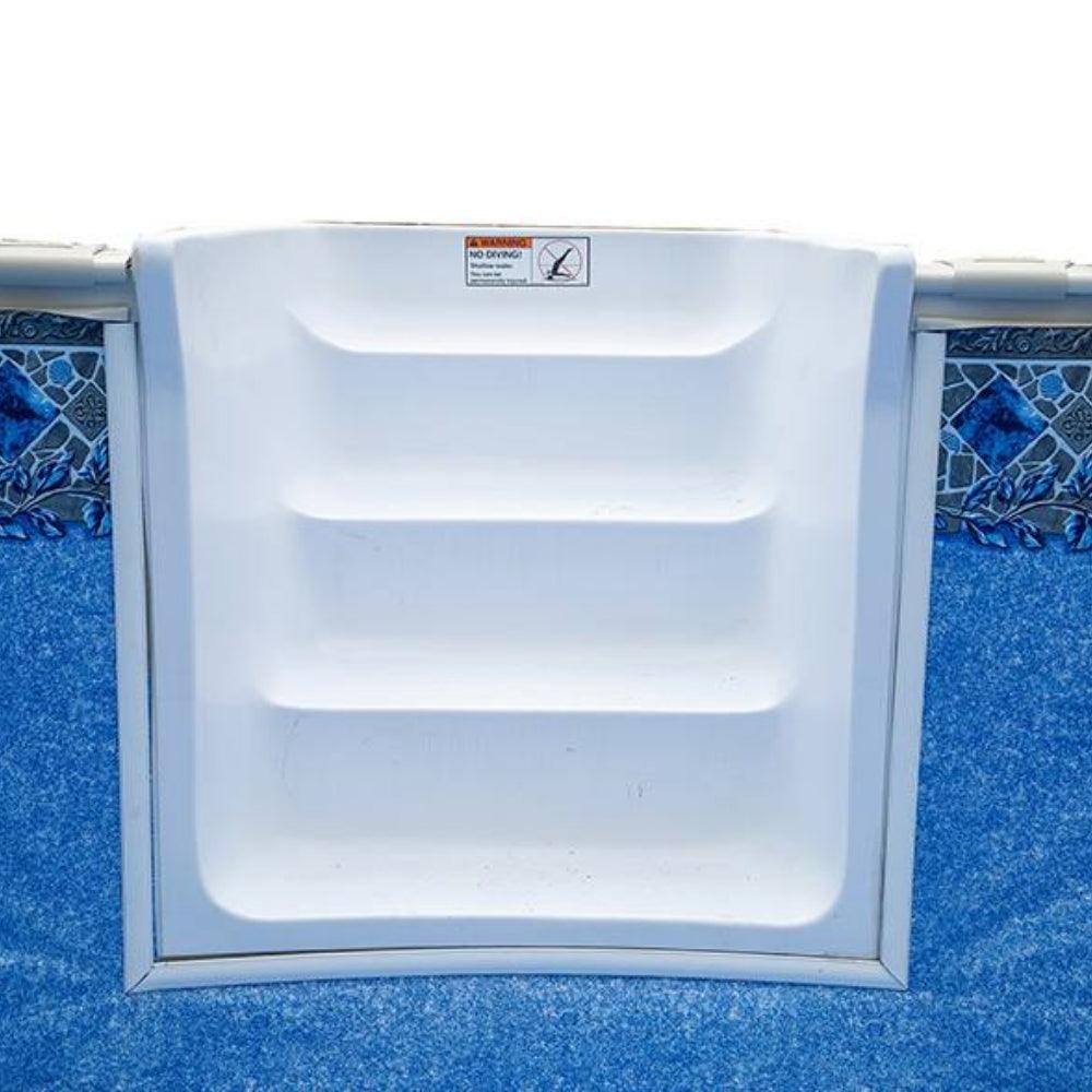 18' x 36' x 54" Oval Whispering Wind III Semi In-Ground Pool with In-Step & Bundle