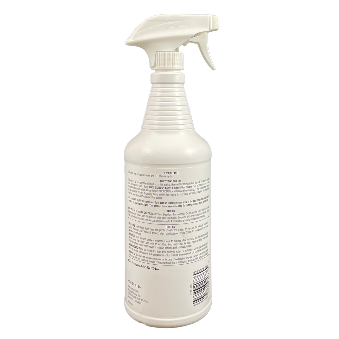 Pool Season Spray N Rinse Filter Cleaner With Sprayer